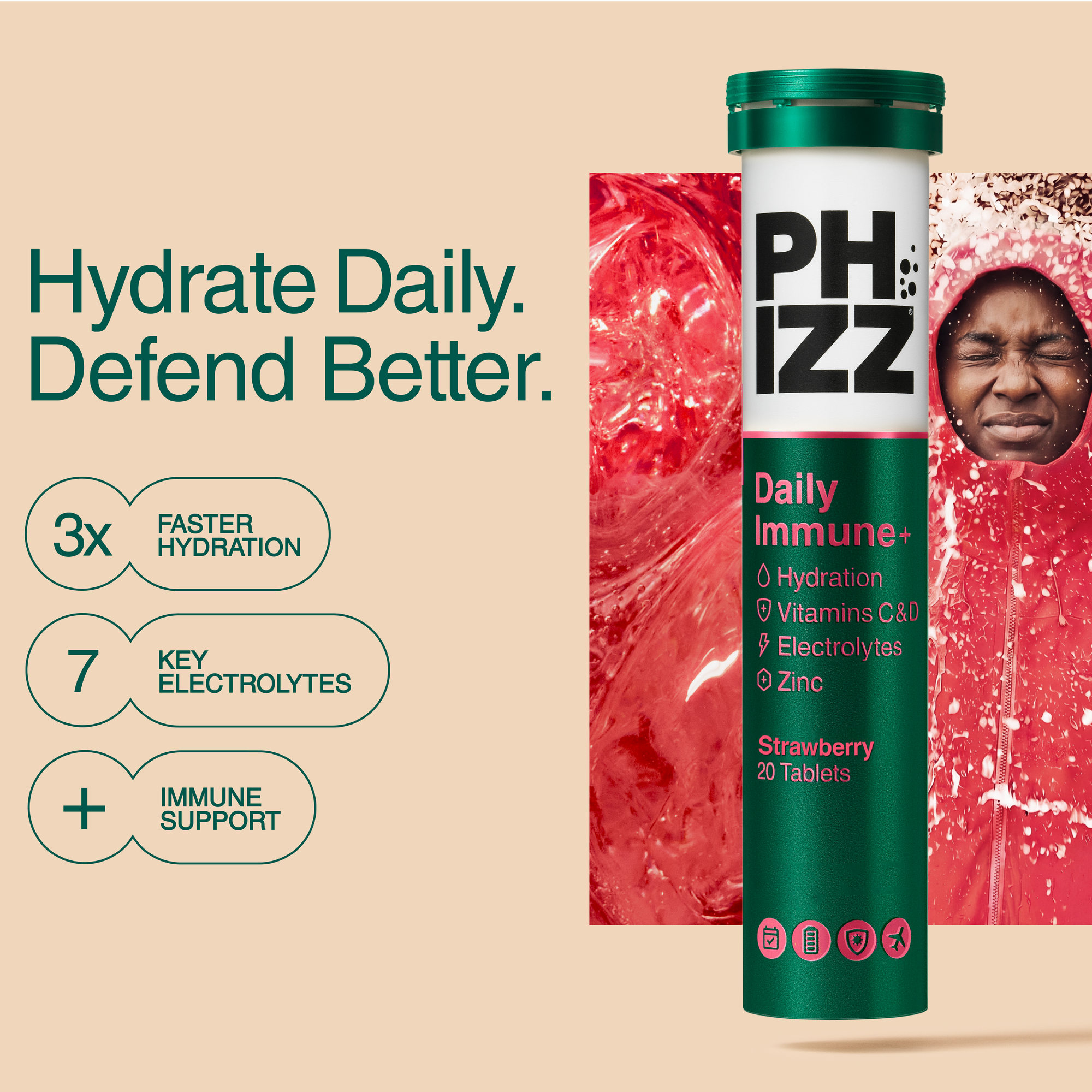 Daily Immune+ Strawberry