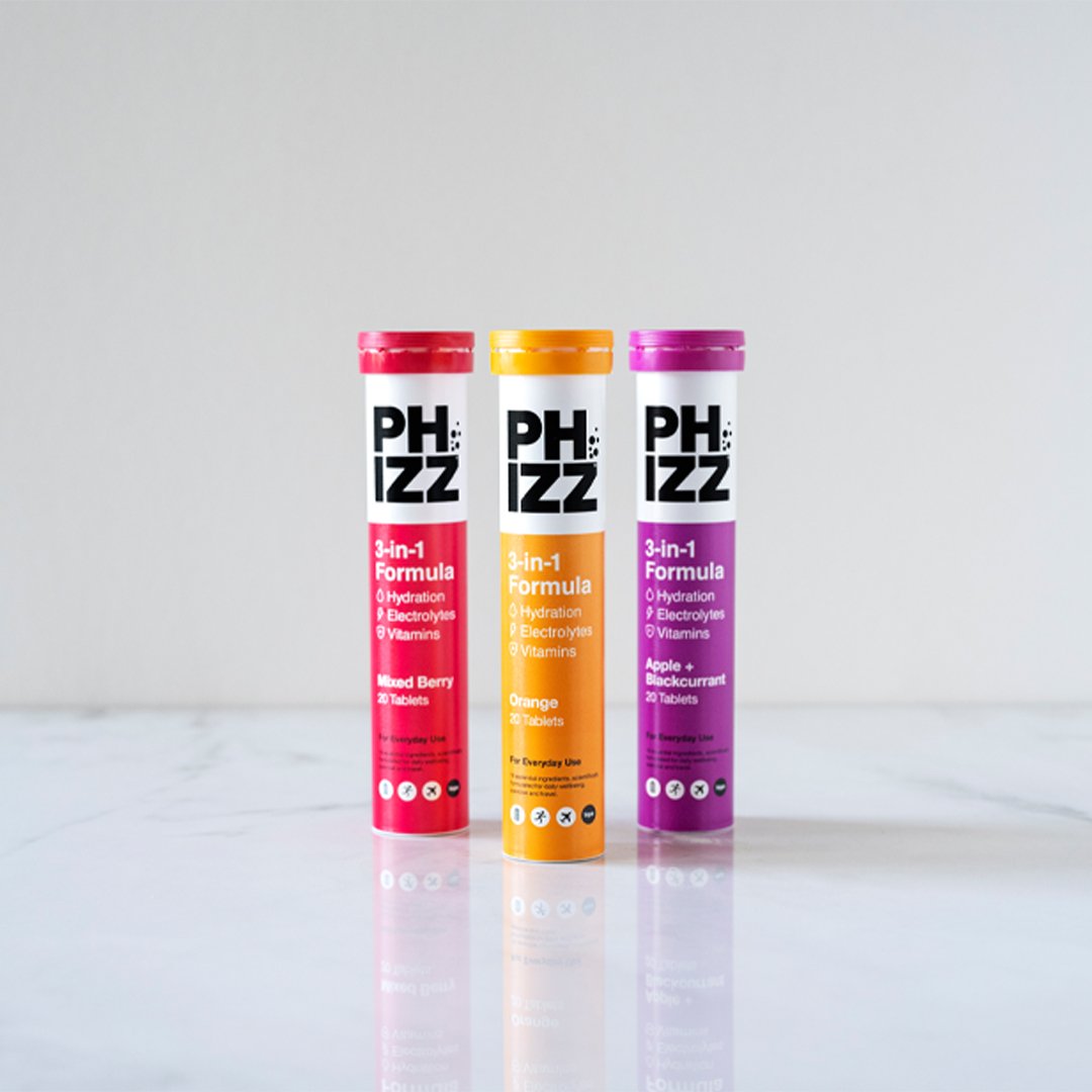 3-in-1 Hydration, Electrolytes & Vitamins - Phizz