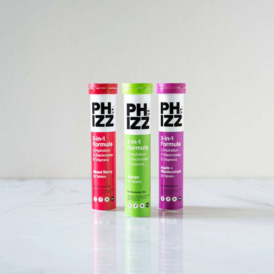 3-in-1 Hydration, Electrolytes & Vitamins - Phizz