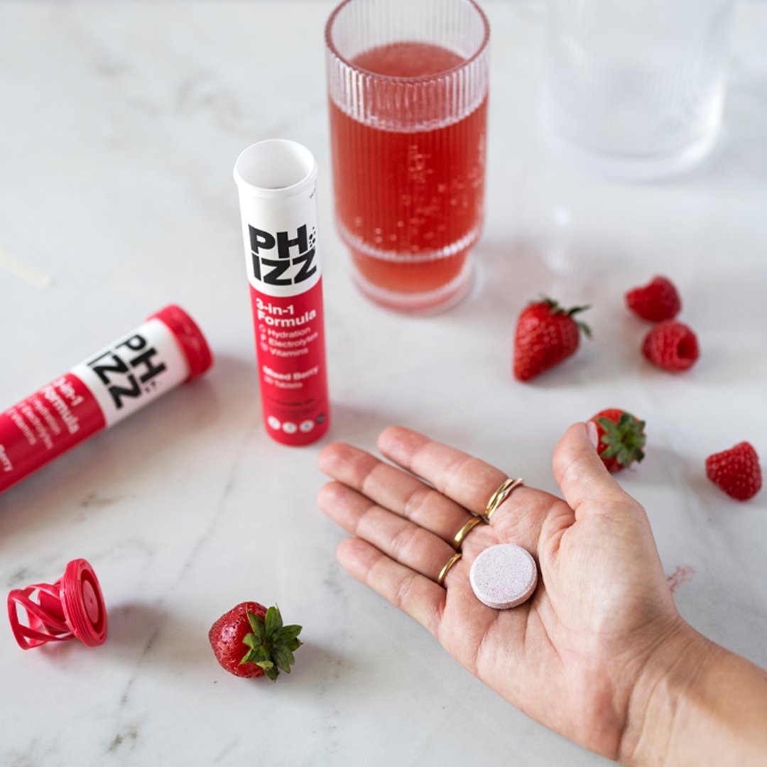 3-in-1 Hydration, Electrolytes & Vitamins (80's) - Phizz