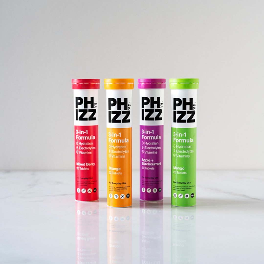 3-in-1 Hydration, Electrolytes & Vitamins (80's) - Phizz